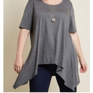 Modcloth Aim to Ease Knit Tunic in Grey